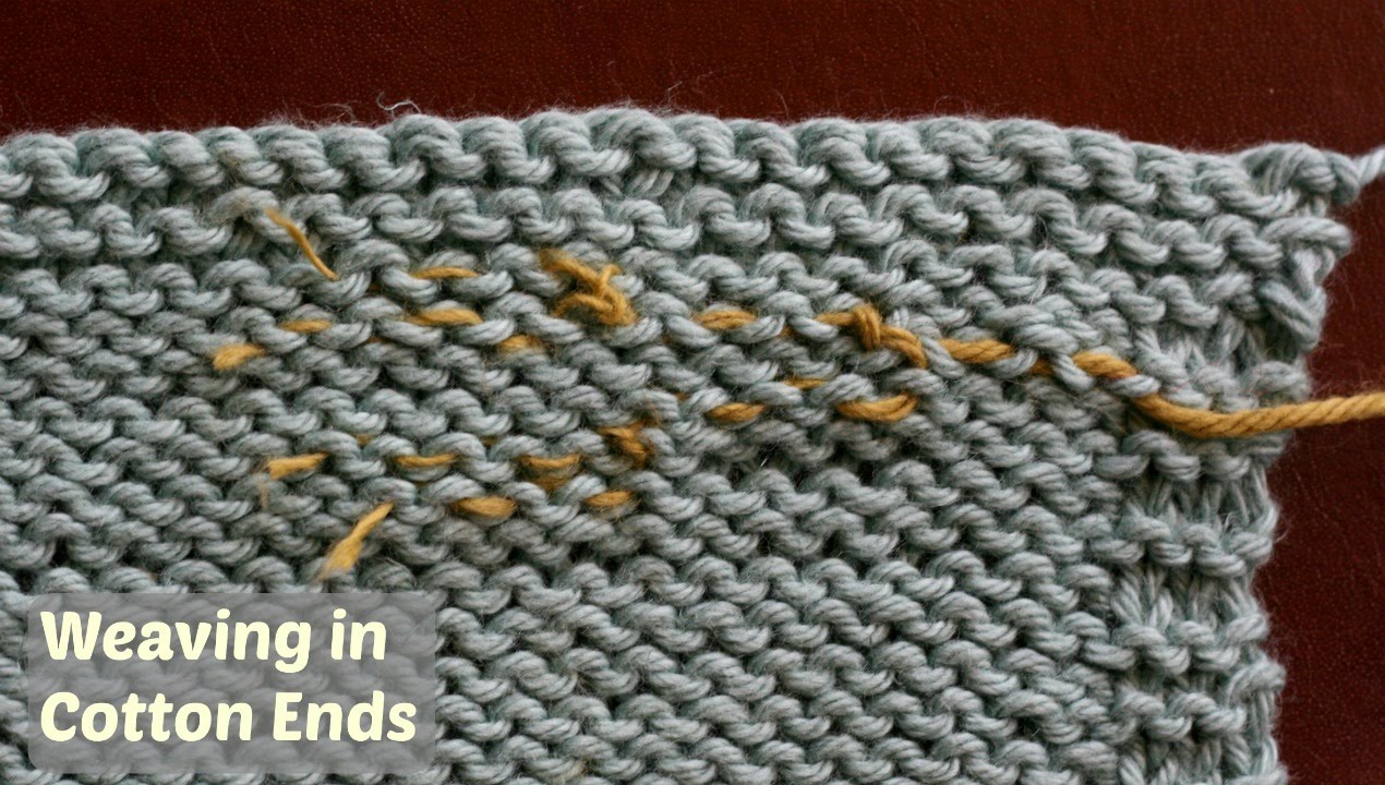 Weaving in Cotton Yarn Ends