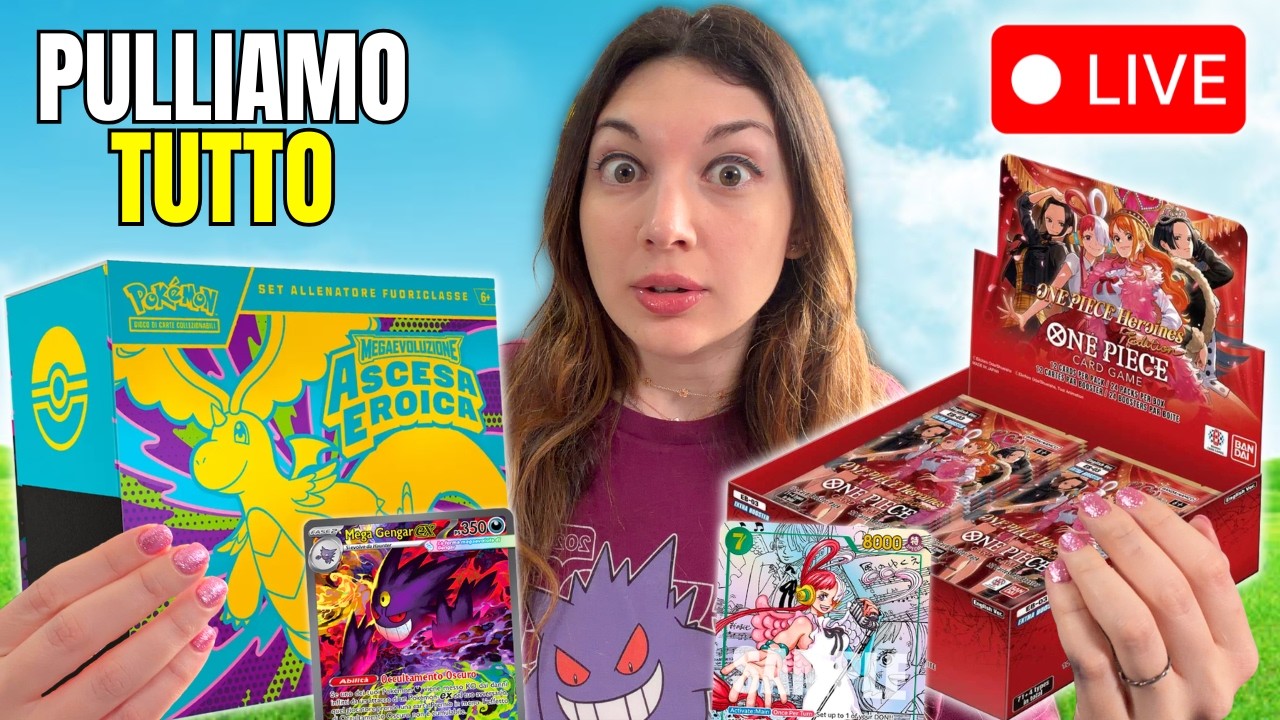 APRO I NUOVI SET POKEMON ASCESA EROICA E ONE PIECE EB03 PER TROVARE  LE CARTE RARE
