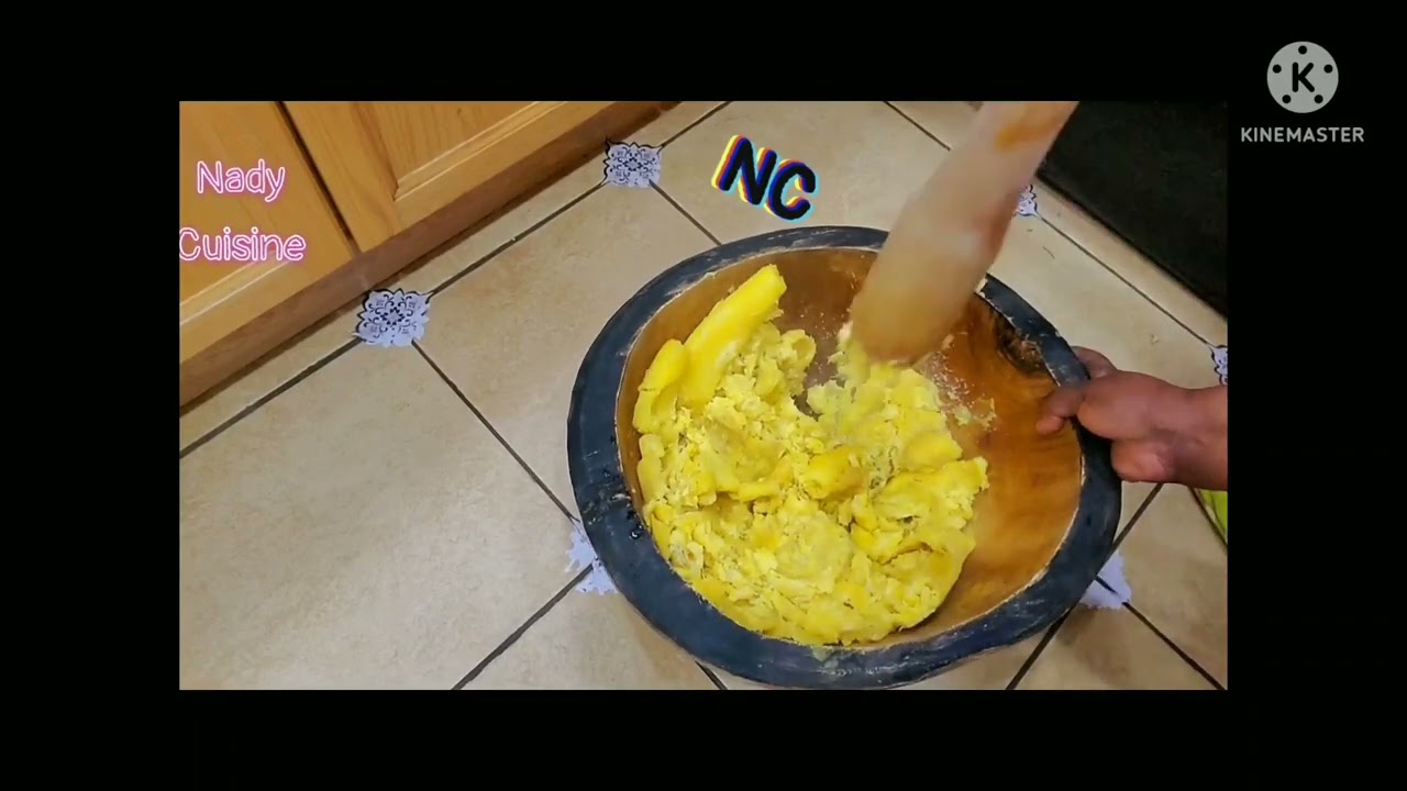 Comment faire un bon et hyper délicieux plantain mûr pilé avec du haricot