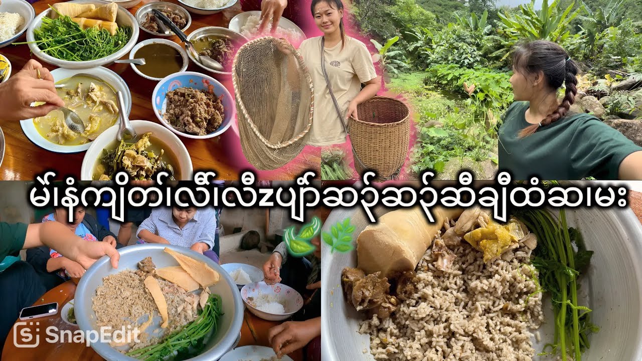 25/6/25 Eat Karen simple delicious chicken soup at mae ni klo village 🤤🍃🌿