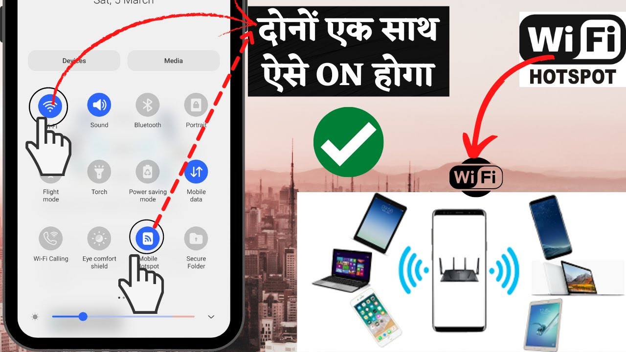 wifi or hotspot dono ek sath kaise chalaye | use wifi and hotspot same time | netshare proxy setting
