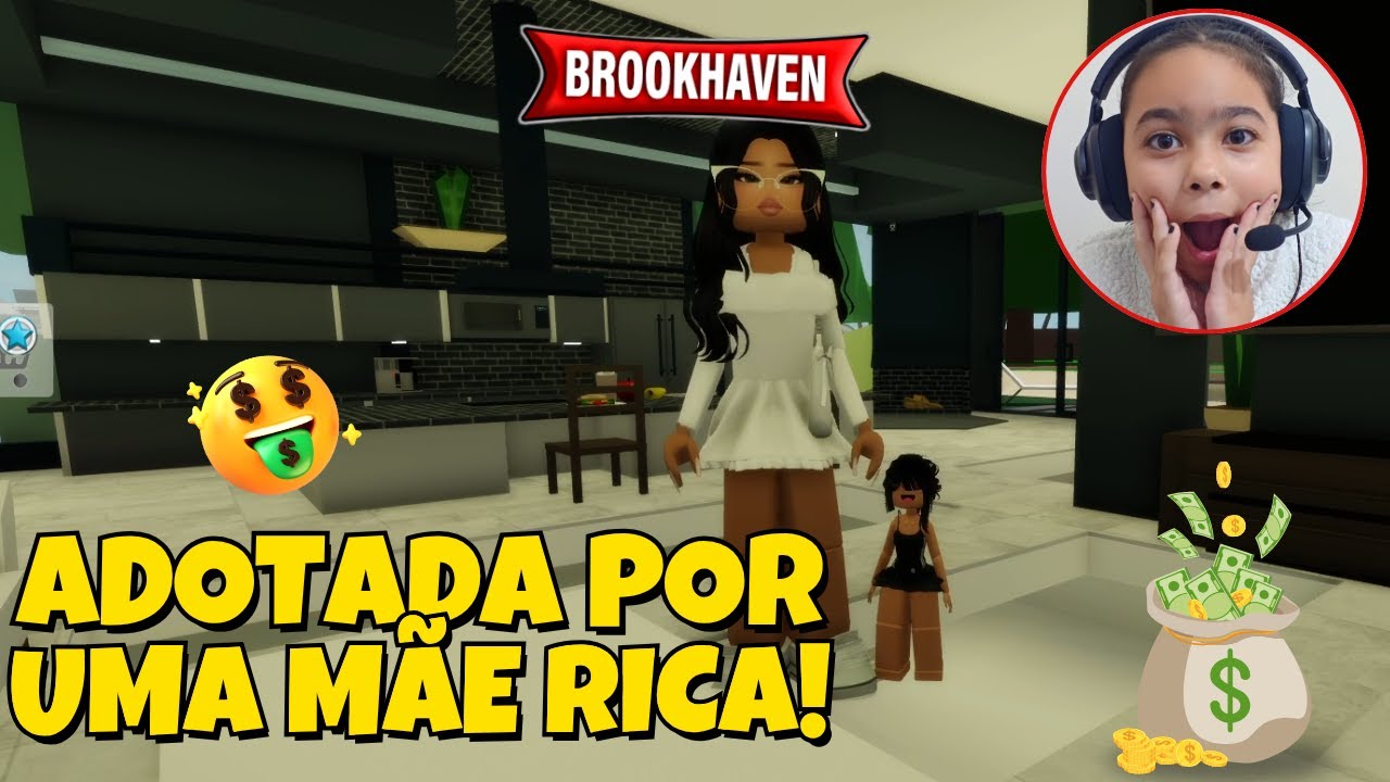 FUI ADOTADA POR UMA MÃE RICA E MINHA VIDA MUDOU! 😭👩‍👧ROBLOX BROOKHAVEN RP