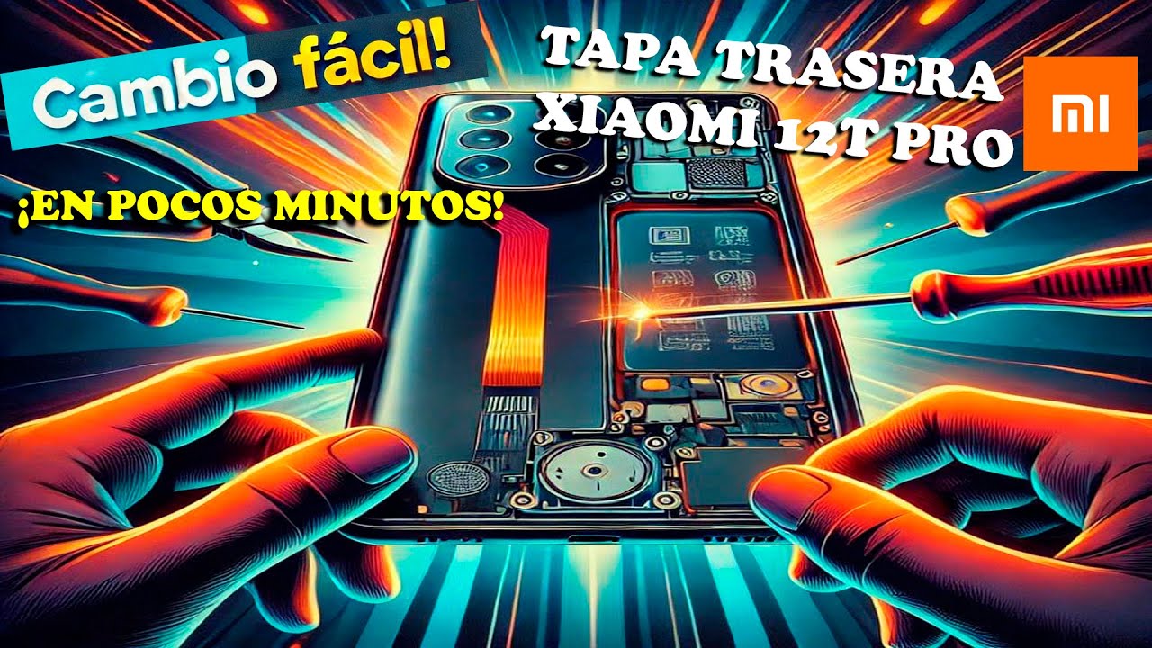 Cambiar o sustituir la tapa o carcasa trasera de un Xiaomi 12T Pro