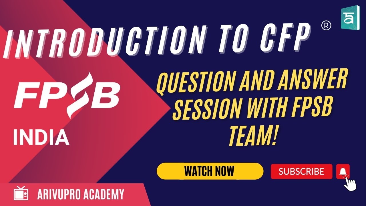 Certified Financial Planner (CFP®) Webinar | All You Need To Know Certification, Curriculum & Career