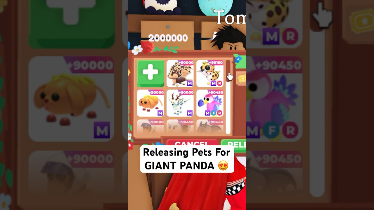 Buying Giant Panda With Tickets In Adopt Me Update! #adoptme #adoptmeshorts #shorts #roblox