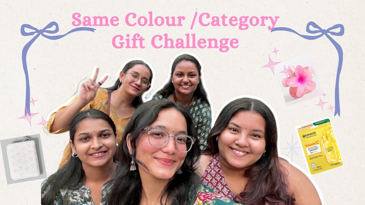 Same Colour/Category Gift Challenge | Vlog With Friends | Girls Meet Up | College Friends 
