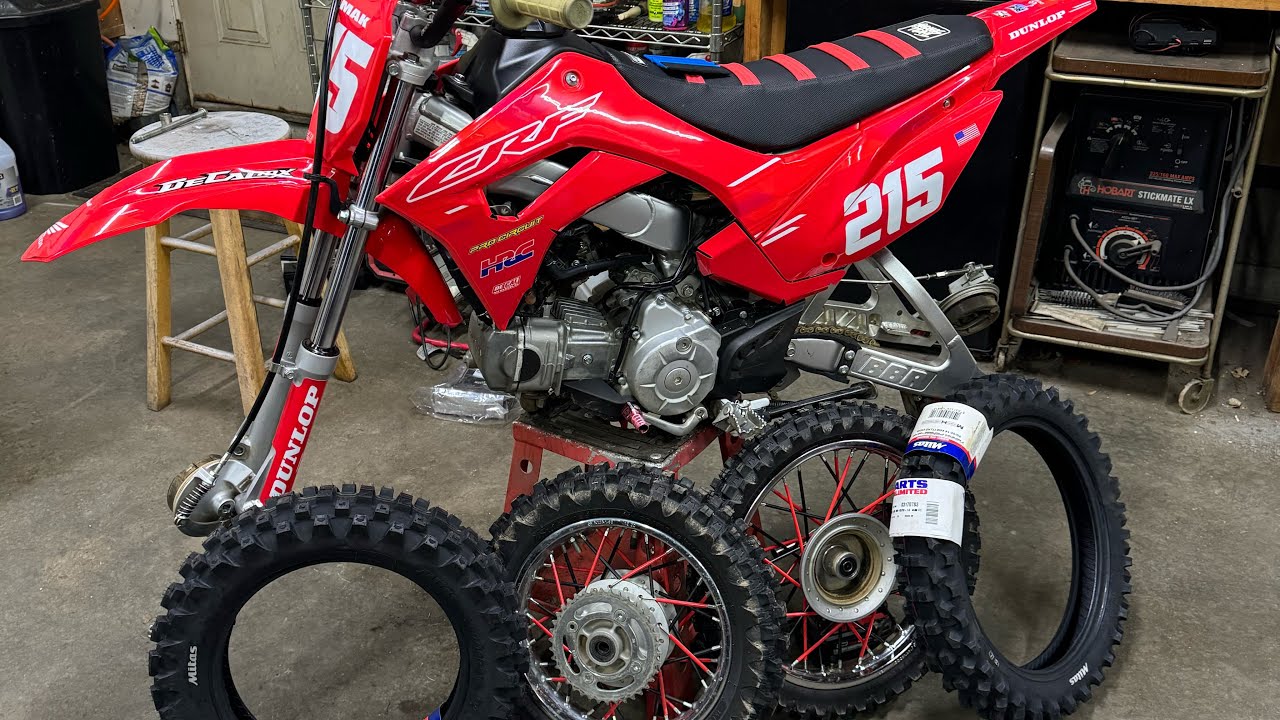 Installing Fat Mitas Tires on the CRF110