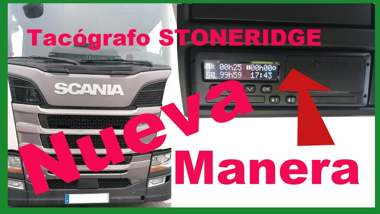 Tacógrafo Stoneridge  nueva manera de hacer las entradas manuales