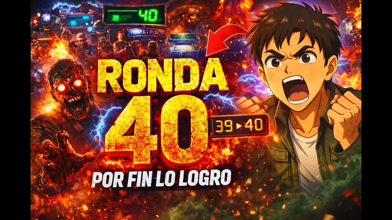 ¡POR FIN RONDA 40! 🔥 Casi MUERO en el intento | BO2 Zombies