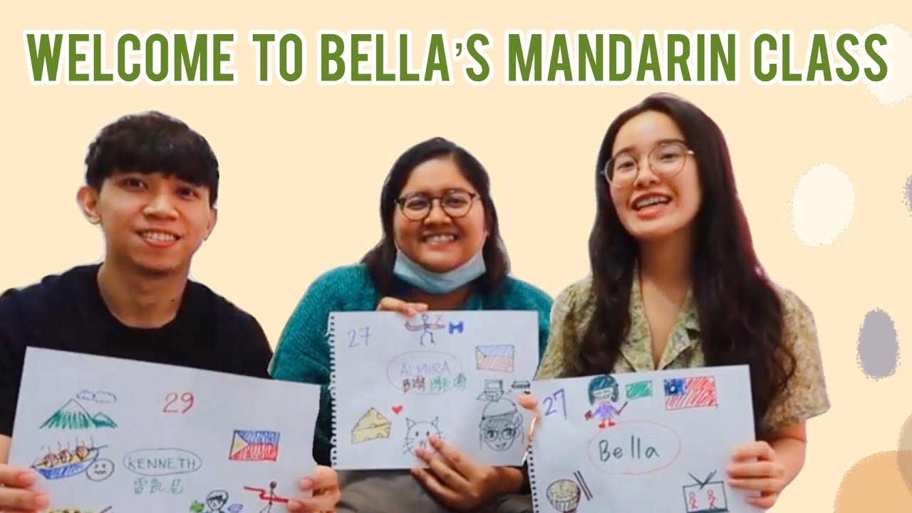 Learn Mandarin with Bella | self introduction in Mandarin | I love Mandarin