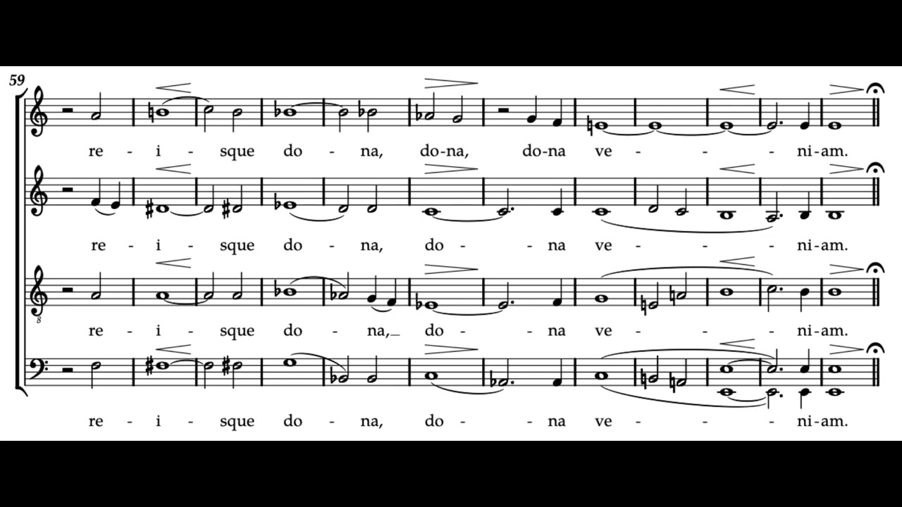 Vexilla Regis (A. Bruckner) Score Animation