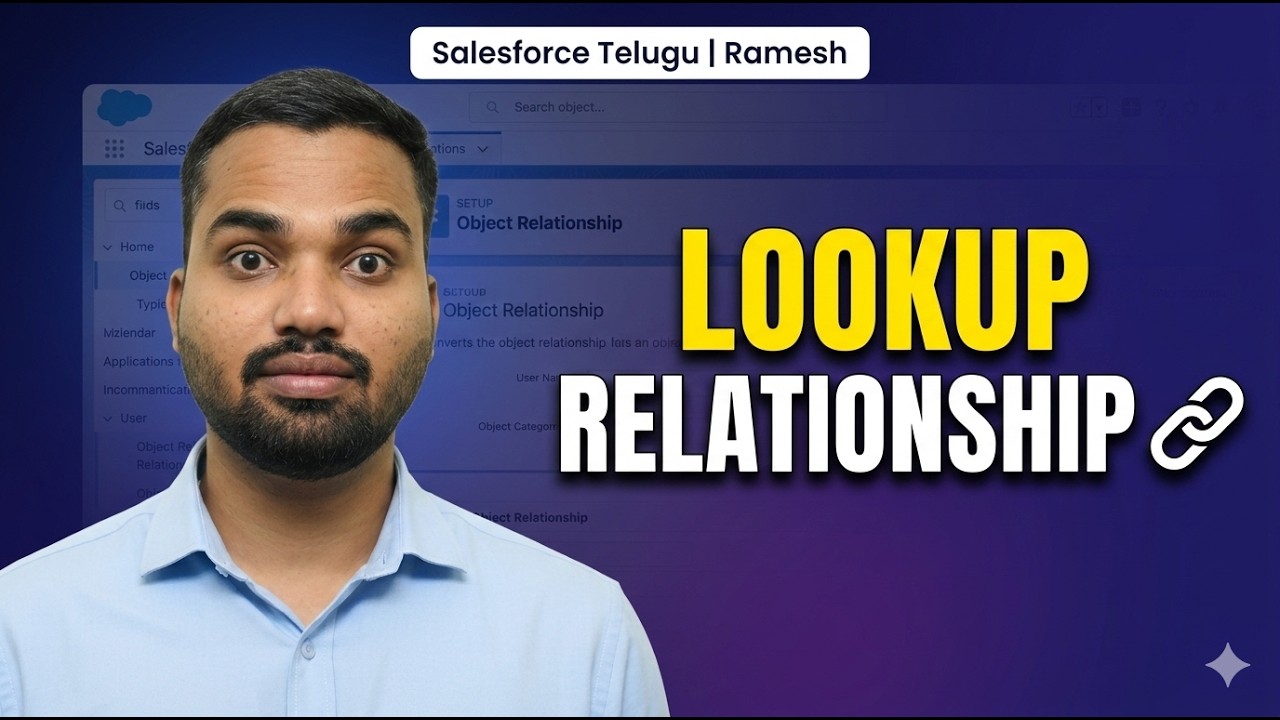 What is Lookup Relationship in Salesforce? | Real-Time Example | Telugu