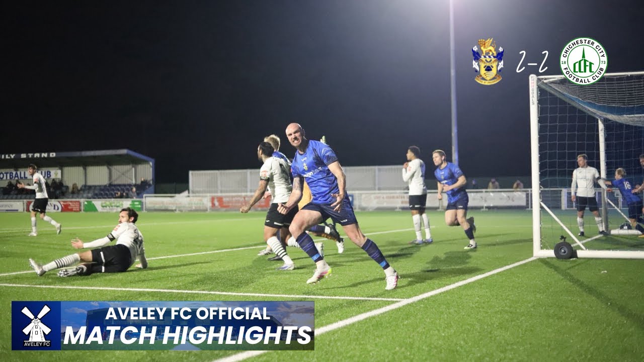 A Late MJ Equaliser | Aveley 2-2 Chichester City | Highlights 