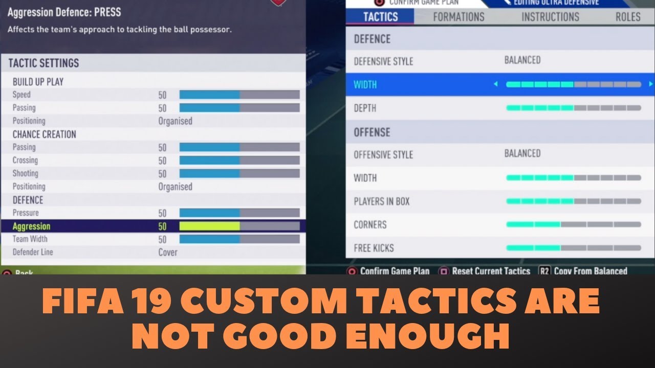 FIFA 19 Custom Tactics Are Not Good Enough