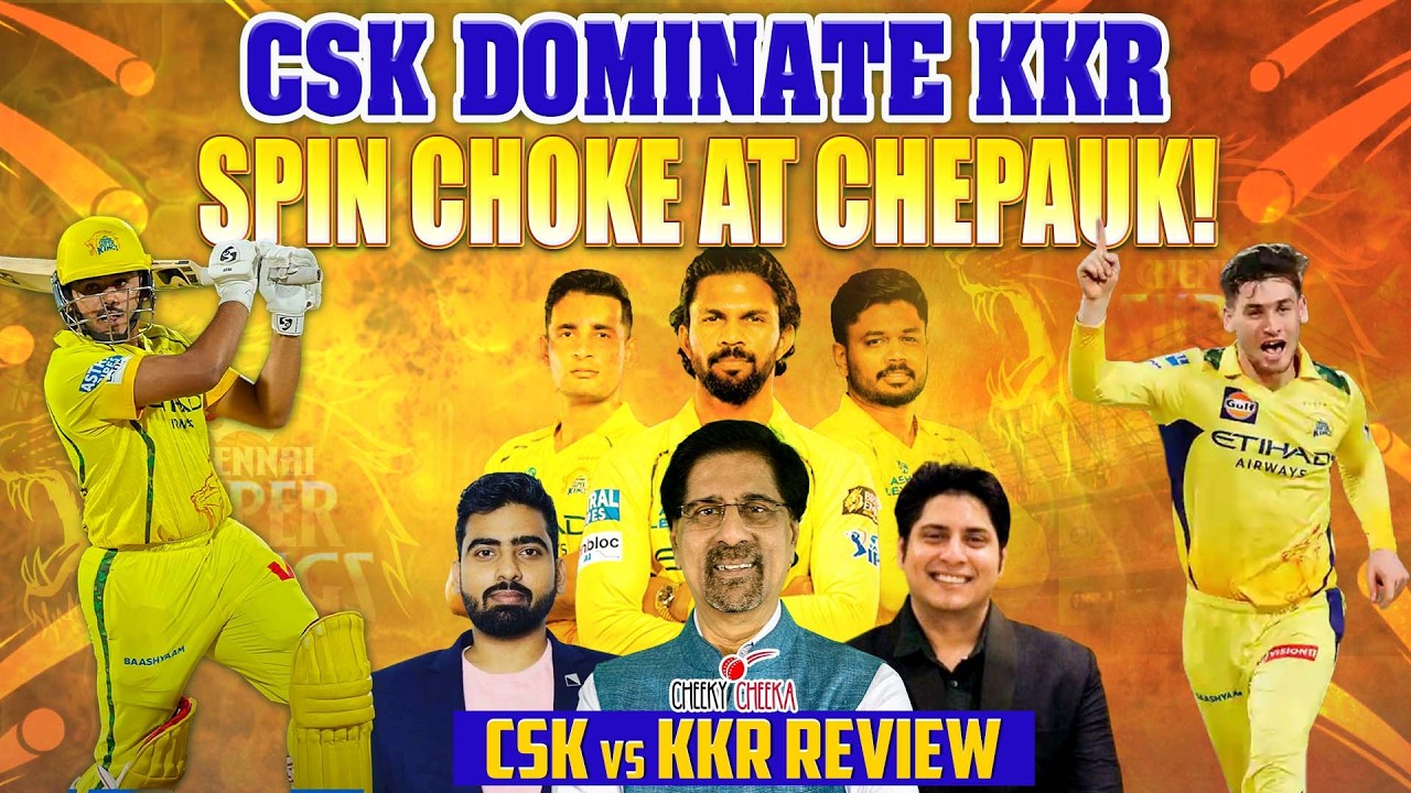CSK DOMINATE KKR!  | SPIN CHOKE AT CHEPAUK! | CSK vs KKR Review | IPL 2026