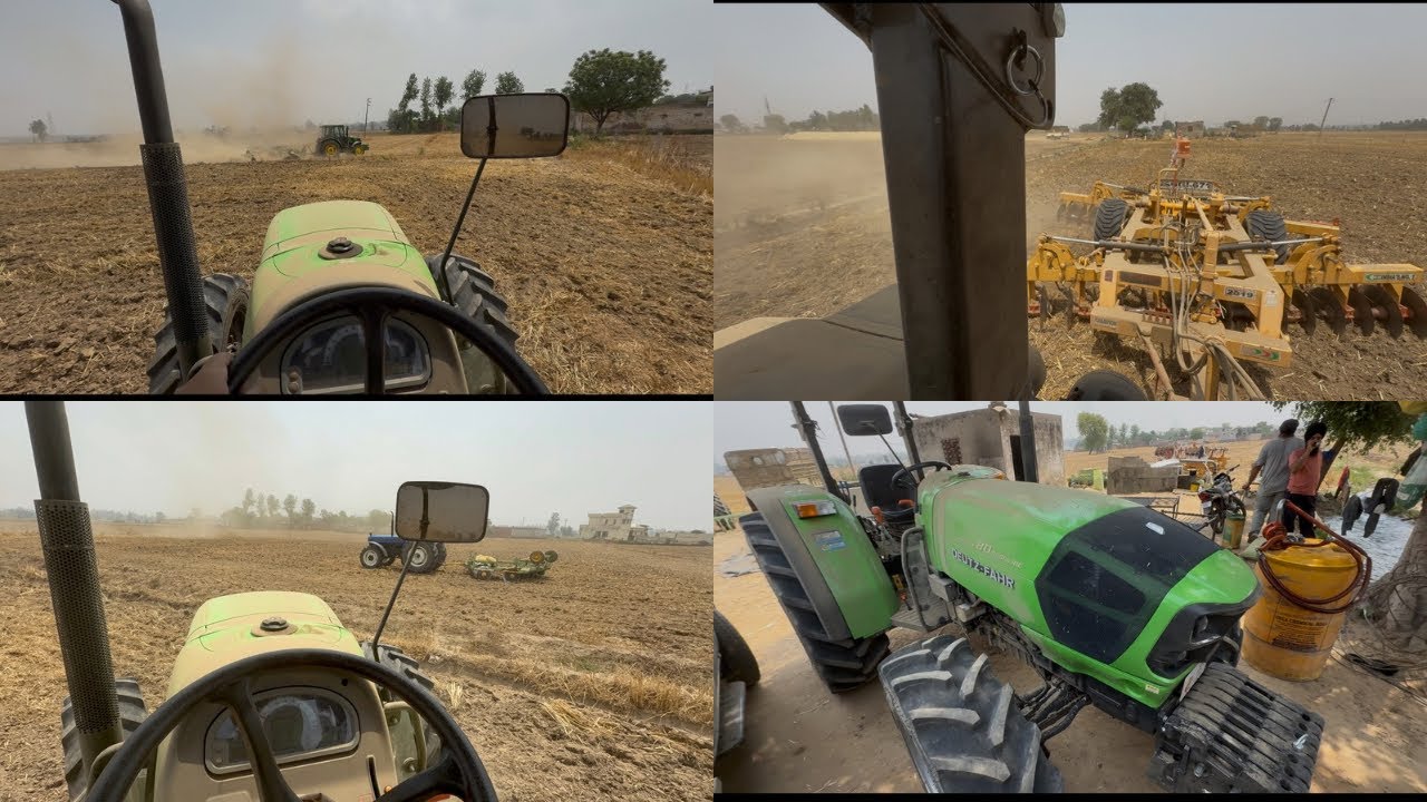 Deutz Fahr 80 ਅੱਜ 36 ਤਵਿਆ ਤੇ ਚਲਾਇਆ ਤਿੰਨਾਂ ਨਾਲ ਕੀਤੀ ਬਾਹੀ 5630newholland  5075johndeere