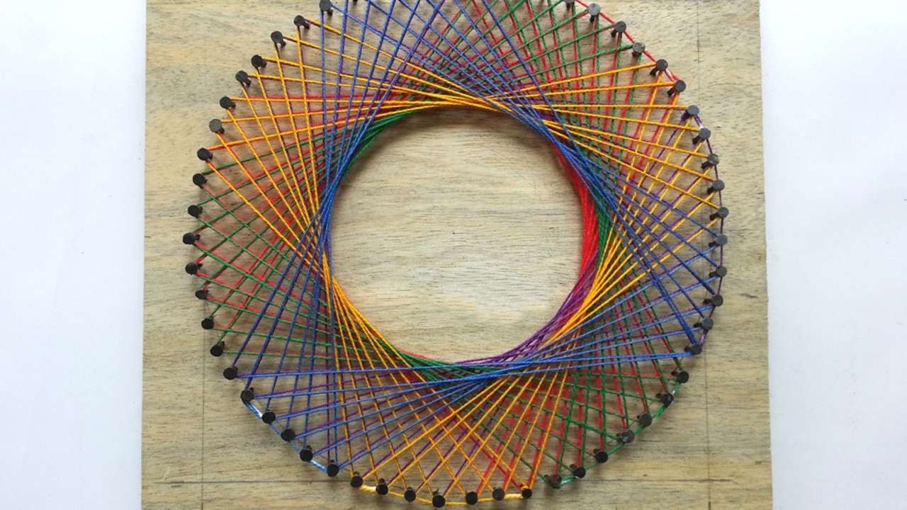 How To Create A Colorful Spirograph String Art - DIY  Tutorial - Guidecentral