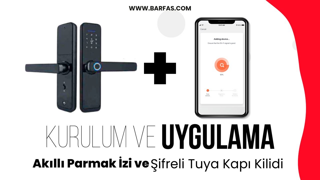 BG0280 - Akıllı Parmak İzi Ve Şifreli Tuya Kapı Kilidi - Mobil Uygulama Entegrasyonu & Kurulum.