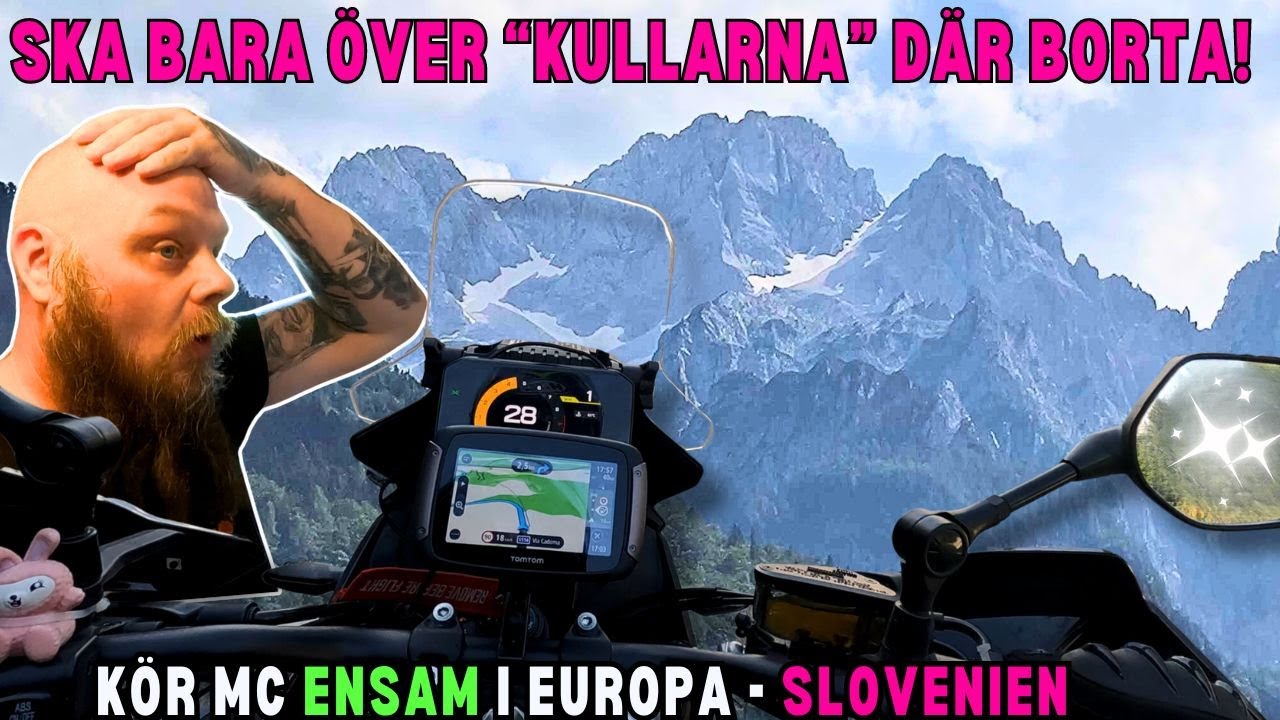 You CAN drive here BUT, it is forbidden!?!?- Dag 15 Slovenien  - Ensam genom Europa på MC (Eng sub )
