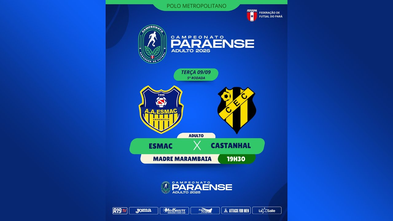 Esmac x Castanhal | Campeonato Paraense Adulto 2025 - Rodada 5
