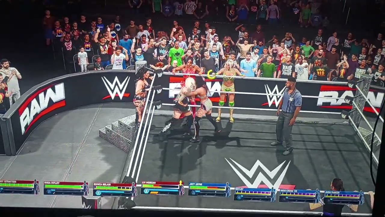 Women's 4 on 4 tag match WWE 2k25 Thursday February 19th 2026