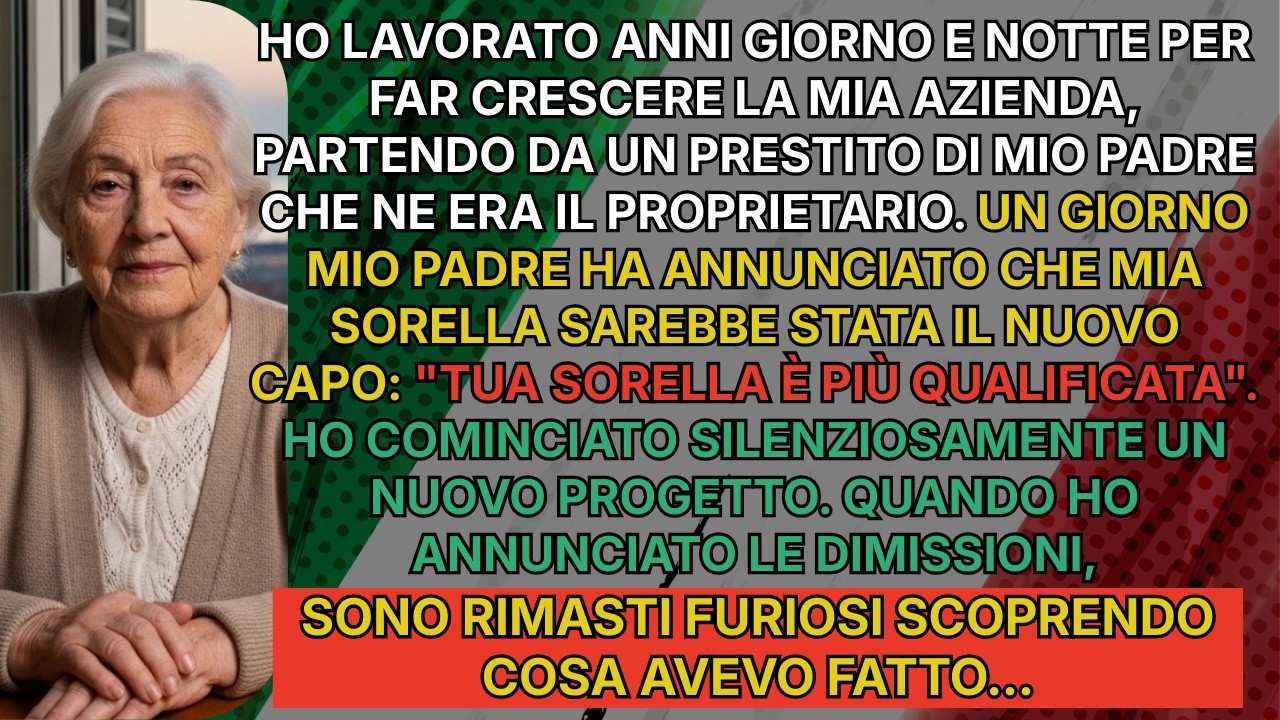 Mio padre ha dato la mia azienda a mia sorella. Ho sorriso e ho ripreso ciò che era mio.
