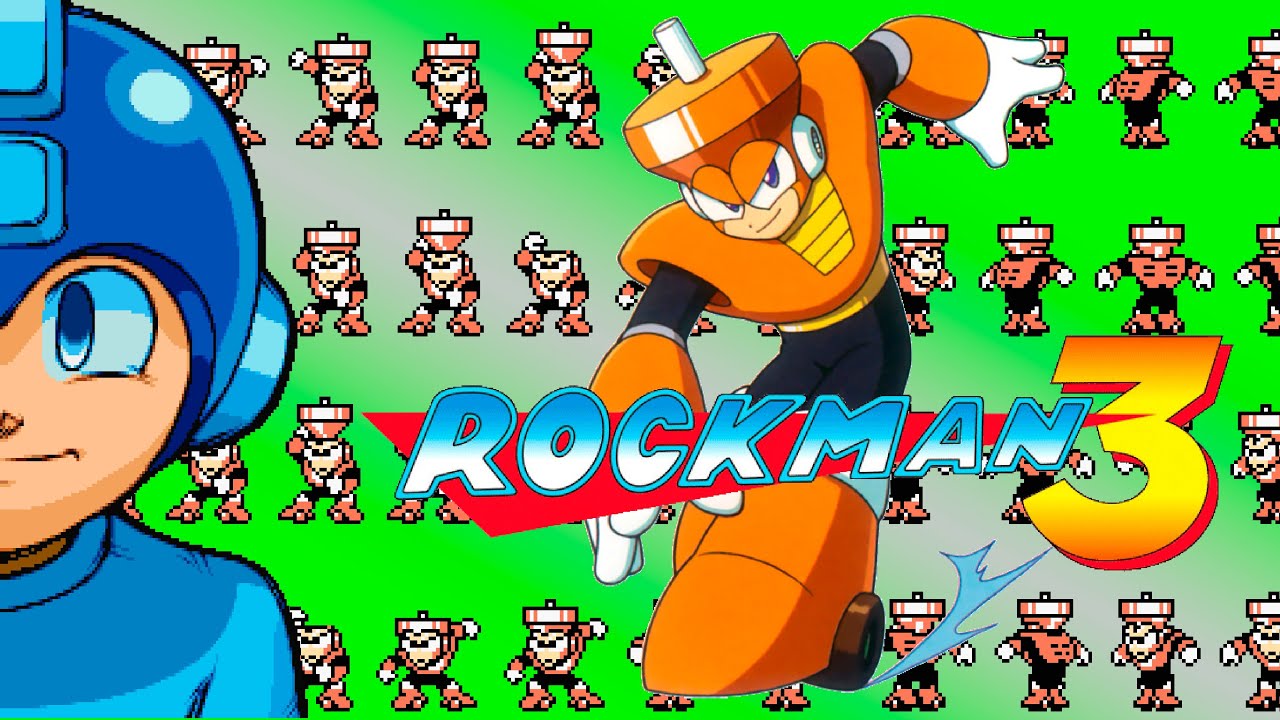 Rockman 3 (Famicom) / MegaMan 3 (NES) - TopMan Stage (Perfect Run)