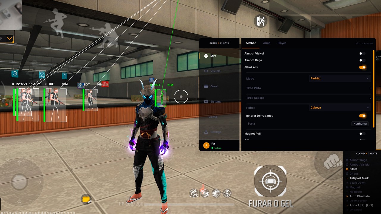 PAINEL AIMBOT  😍 MOBILE XIT GR&Aacute;TIS FF + FFH4X PARA ANDROID E IPHONE XIT PARA MOBILE PROXY ANDROID
