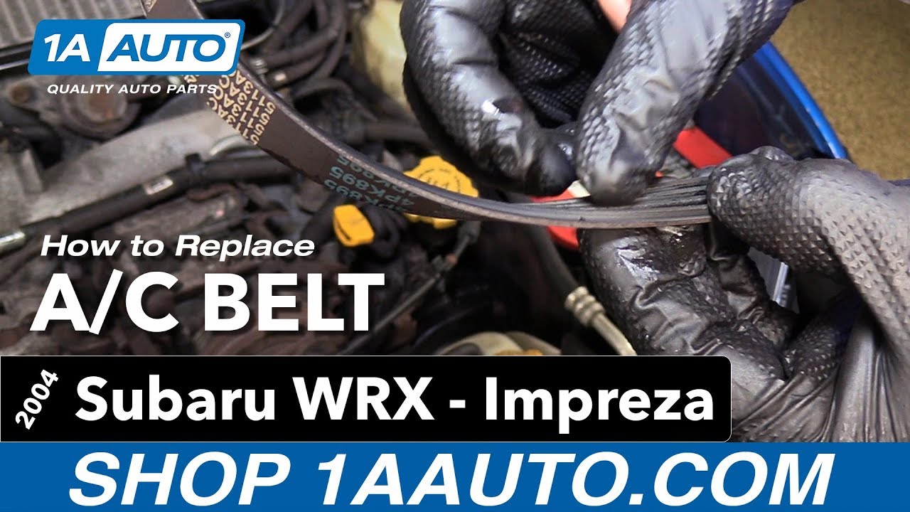 How to Replace A/C Belt 04-07 Subaru Impreza WRX