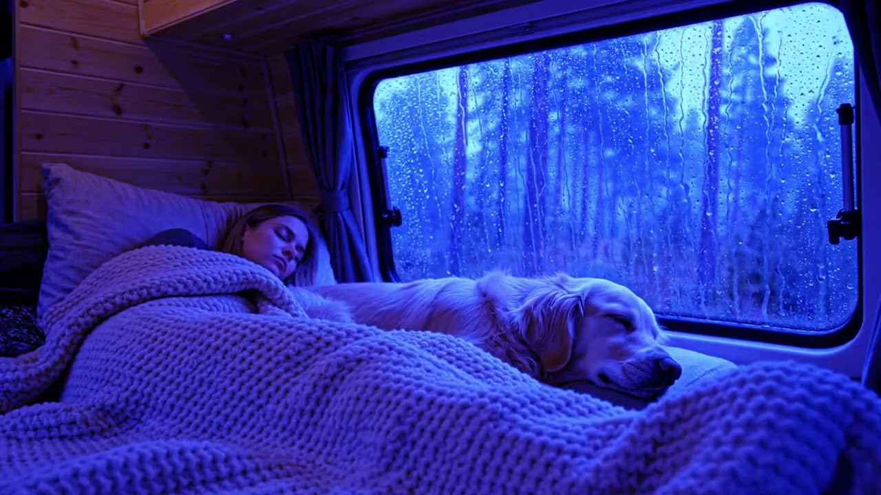 Heavy Rain and Thunder Sounds for Sleeping in a Calm Night Setting