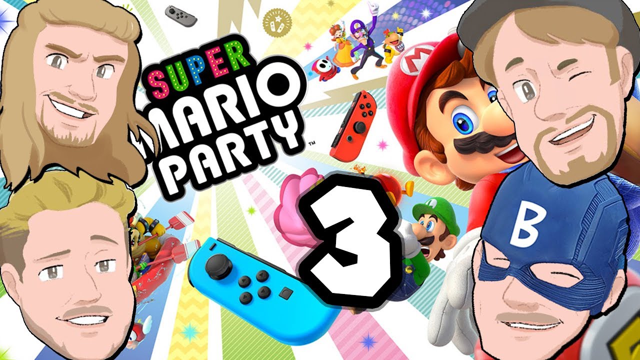 Hela Mustachtic spelar - Super Mario Party På Svenska - Del 3: Slott och kanoner!