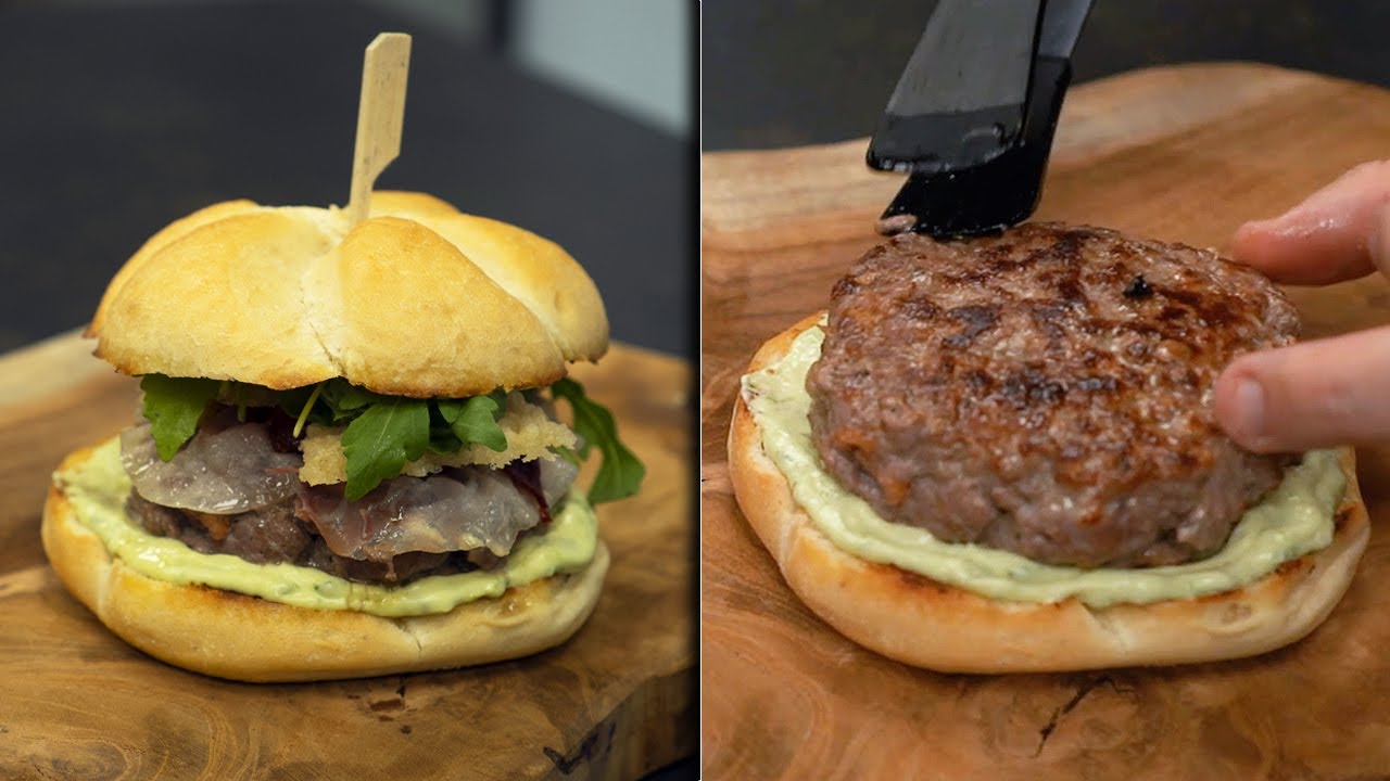 HAMBURGUESA italiana receta SECRETA  🍔 🤩 🇮🇹