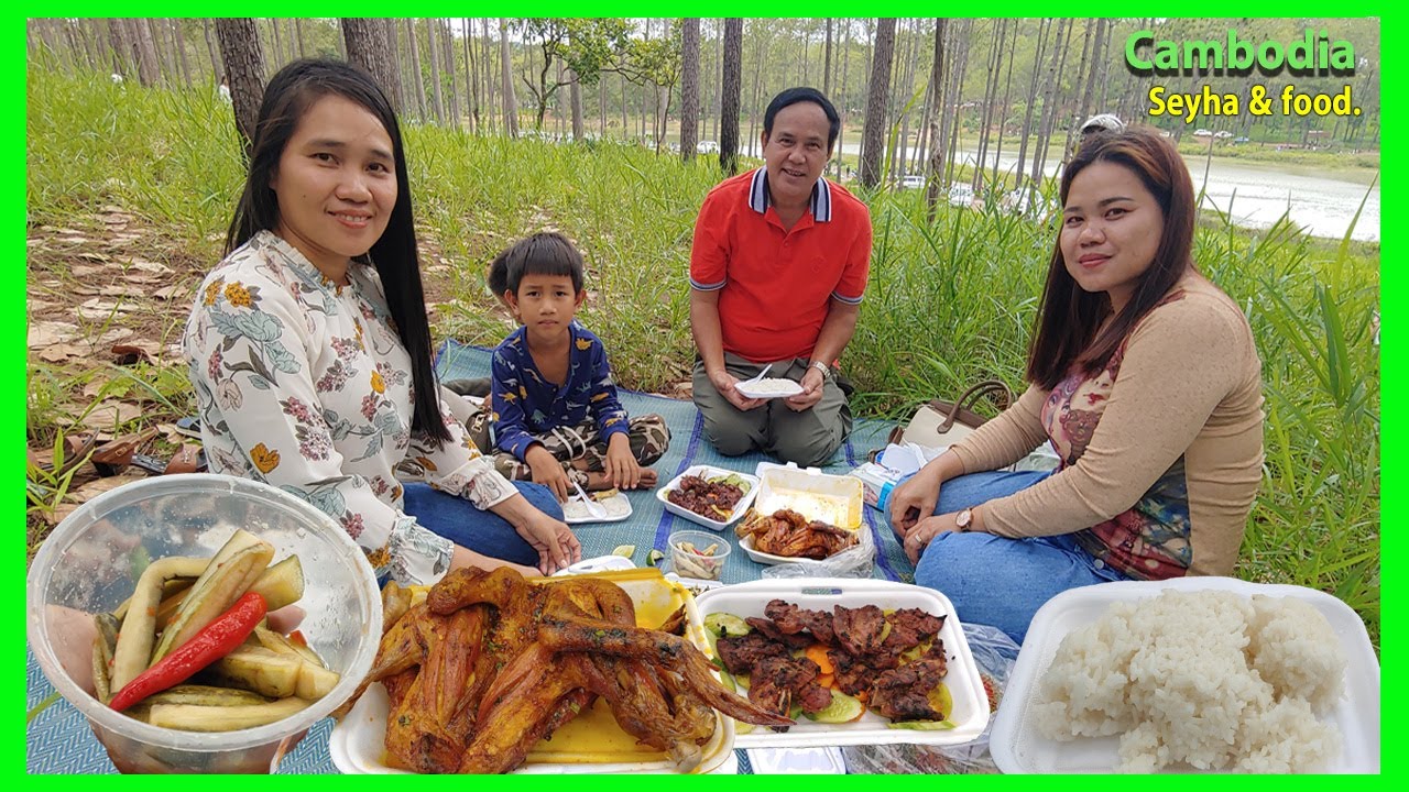 We Having Lunch At Top Mountain After Lockdown! Kirirom National Park And Full View Of Trip Kirirom.