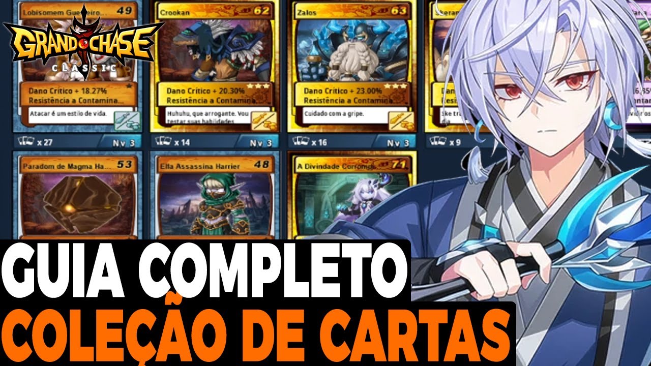SAIBA COMO FUNCIONA O SISTEMA DE COLEÇÃO DE CARTAS E O QUE ELE DAR PRA SUA CONTA GRAND CHASE CLASSIC