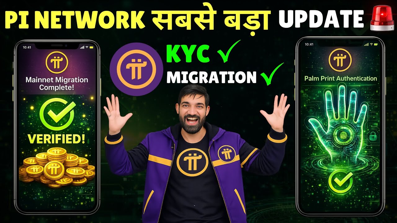 Dhamaka! Pi Network New KYC Update: Palm Print Authentication Kaise Karein KYC, Migration update 