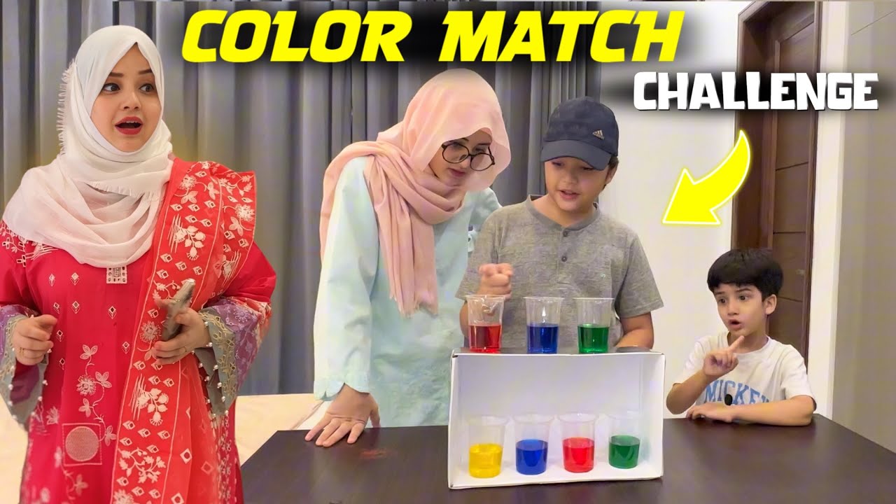 Today We  Played Color Match Challenge 🥳 Winner Will get 10000$ 🤑 | Rida Naqqash Extra