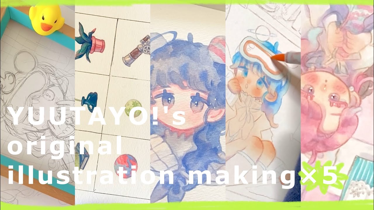 𝐃𝐫𝐚𝐰𝐢𝐧𝐠 𝐰𝐢𝐭𝐡 𝐦𝐞‼︎ オリジナルイラストメイキング×5 🩵🩷ChouChou未公開スペシャル
