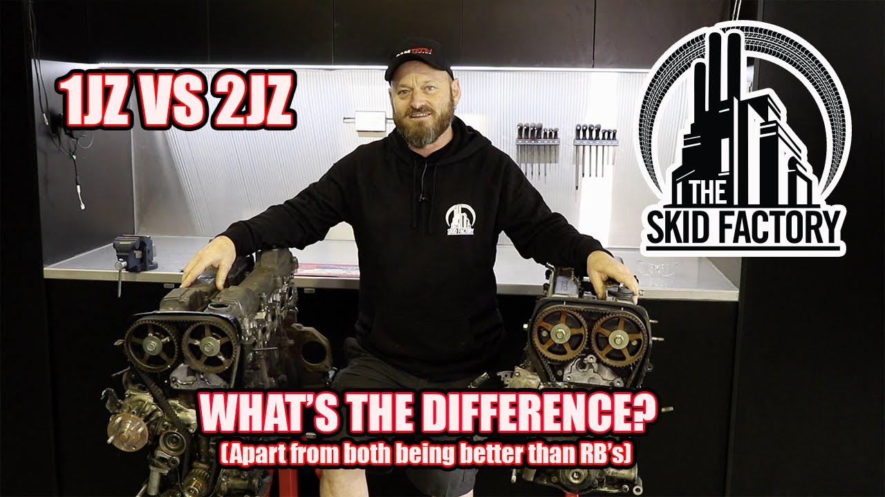 1JZ VS 2JZ Tear down and Differences  - THE SKID FACTORY