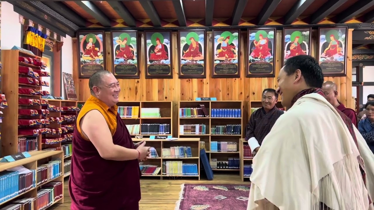 H.H. Shechen Rabjam Rinpoche at paro college of education for teaching