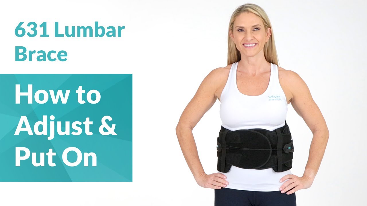 How to Adjust & Put on the CoreTech 631 Lumbar Brace