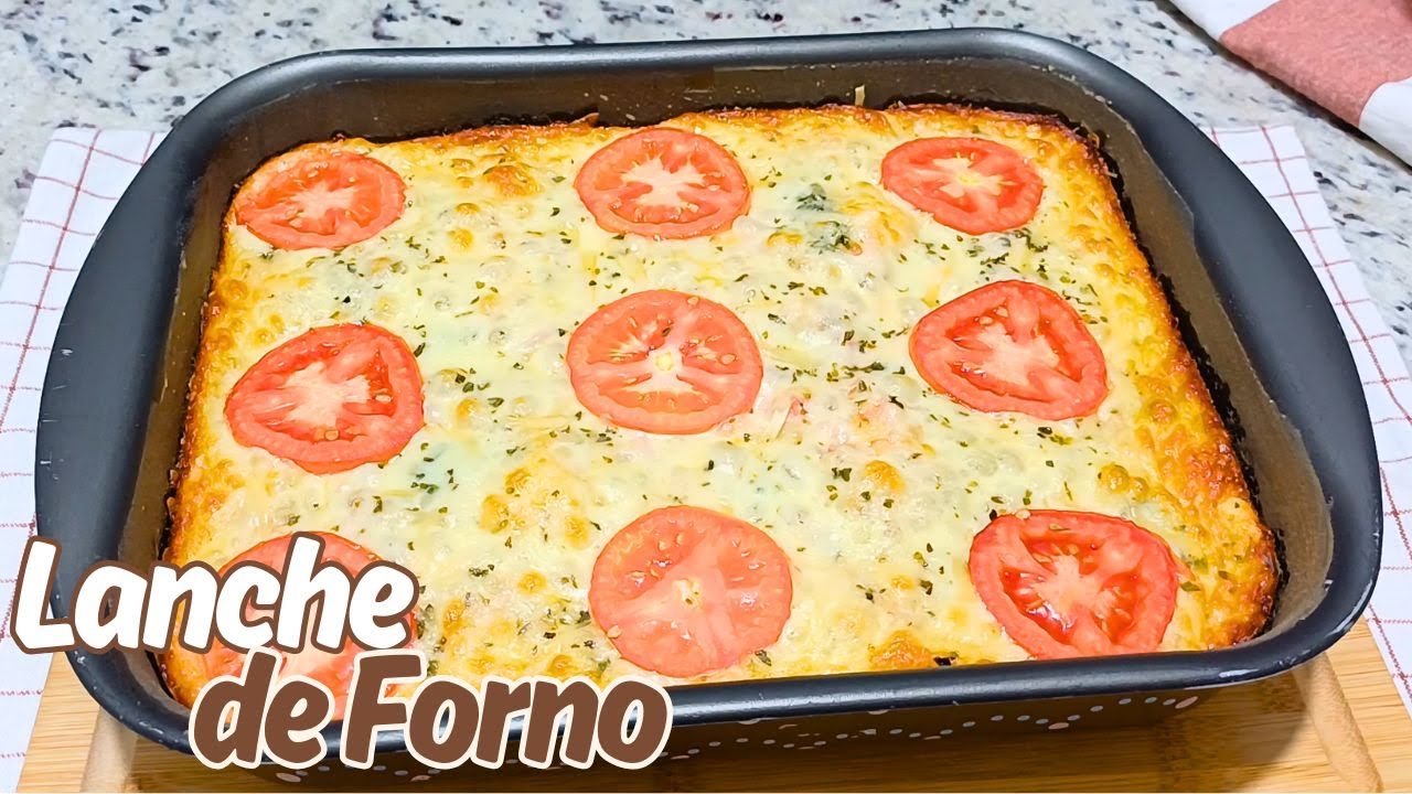 LANCHE DE FORNO SUPER FÁCIL DE FAZER
