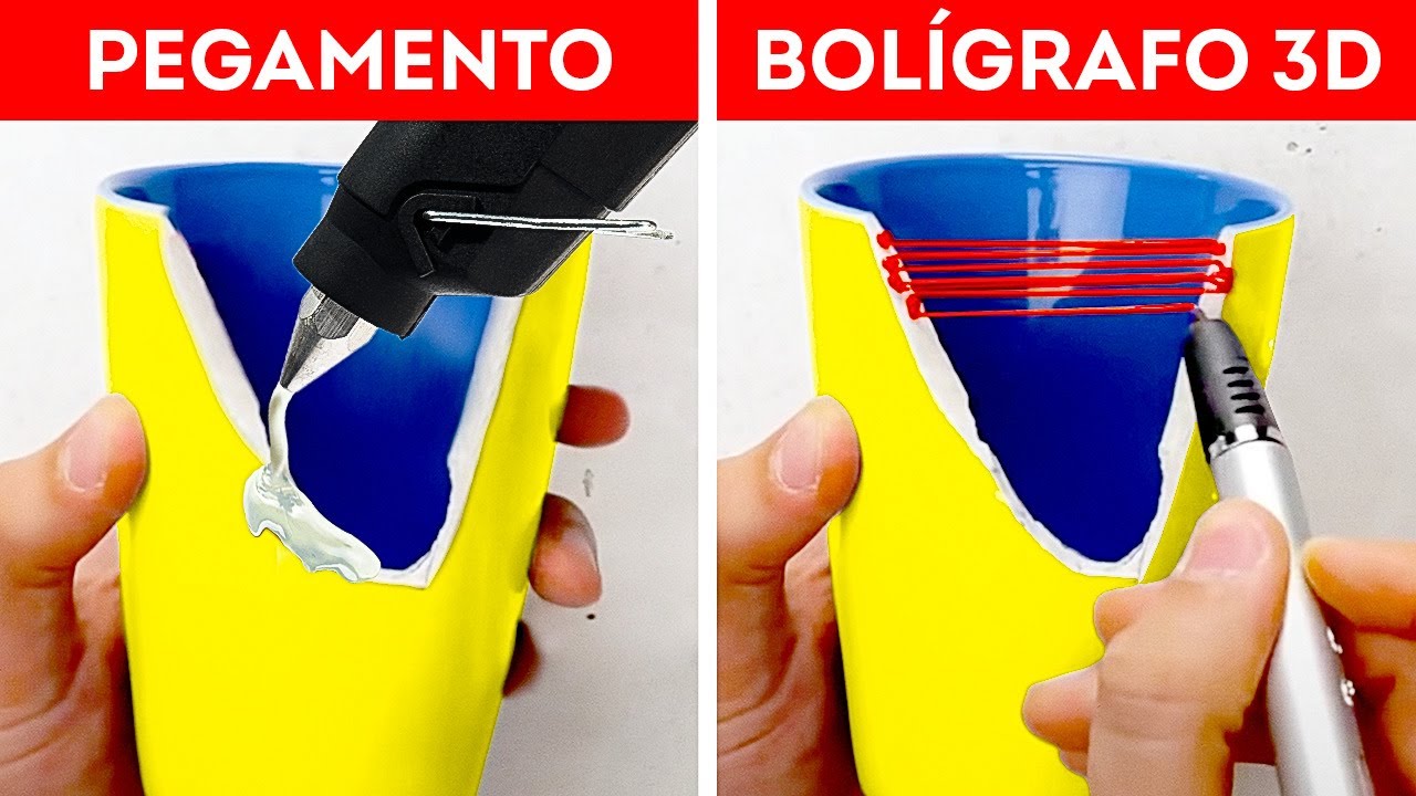 PISTOLA DE PEGAMENTO VS. BOL&Iacute;GRAFO 3D || C&oacute;mo reparar todo