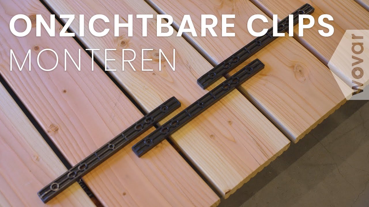 Vlonderplanken monteren met vlonder clips? | Onzichtbare bevestiging vlonderplanken