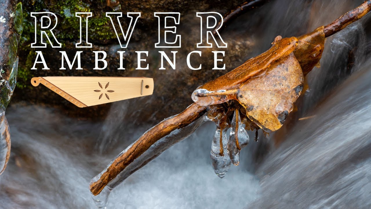 Winter River Ambience ❄️🍃 Ultra HD | Slow Instrumental Music & Water ASMR for Relaxation