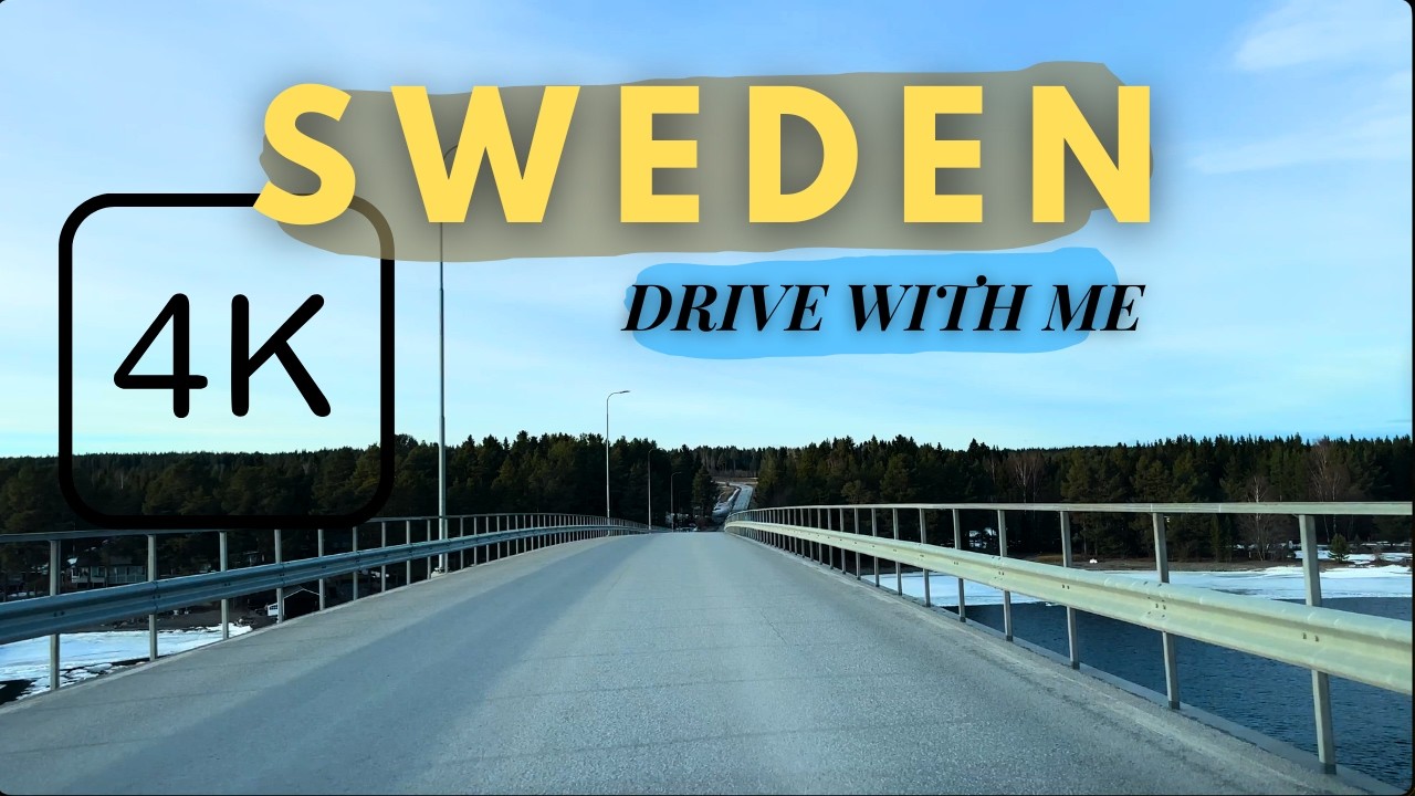 Is this the coldest city in Sweden? Sweden DRIVE -  WITH CALM MUSIC RELAXING AND CHILL  -