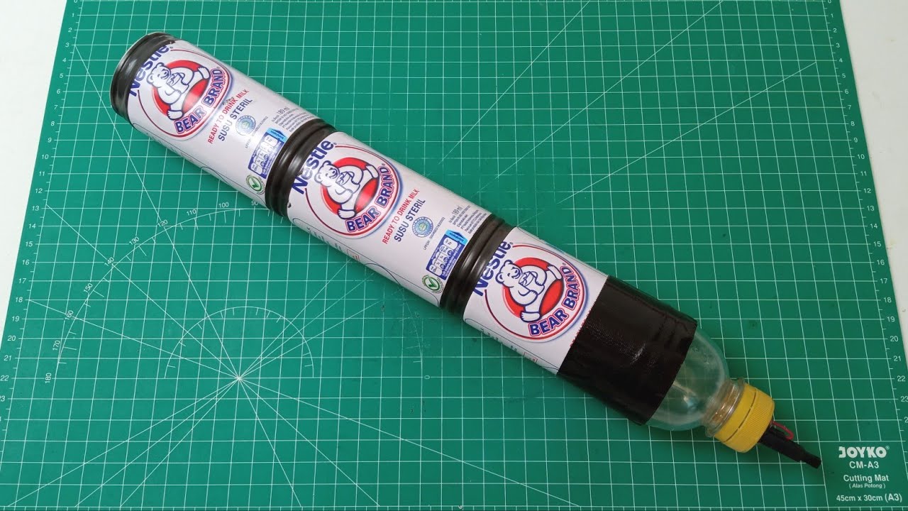 Cara Membuat Mercon Spirtus Suara Keras Dari Kaleng Bear Brand