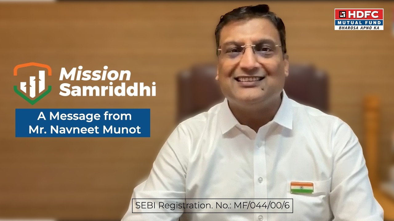 Mission Samriddhi | Special Address Video by Mr. Navneet Munot
