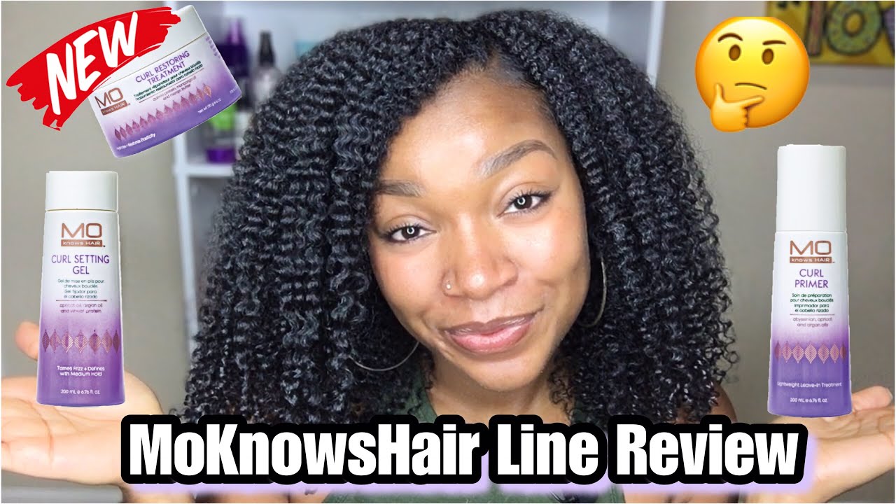 NEW MoKnowsHair Curl Collection Wash & Go Demo & Review! Deep Conditioner, Leave-In Primer, & Gel