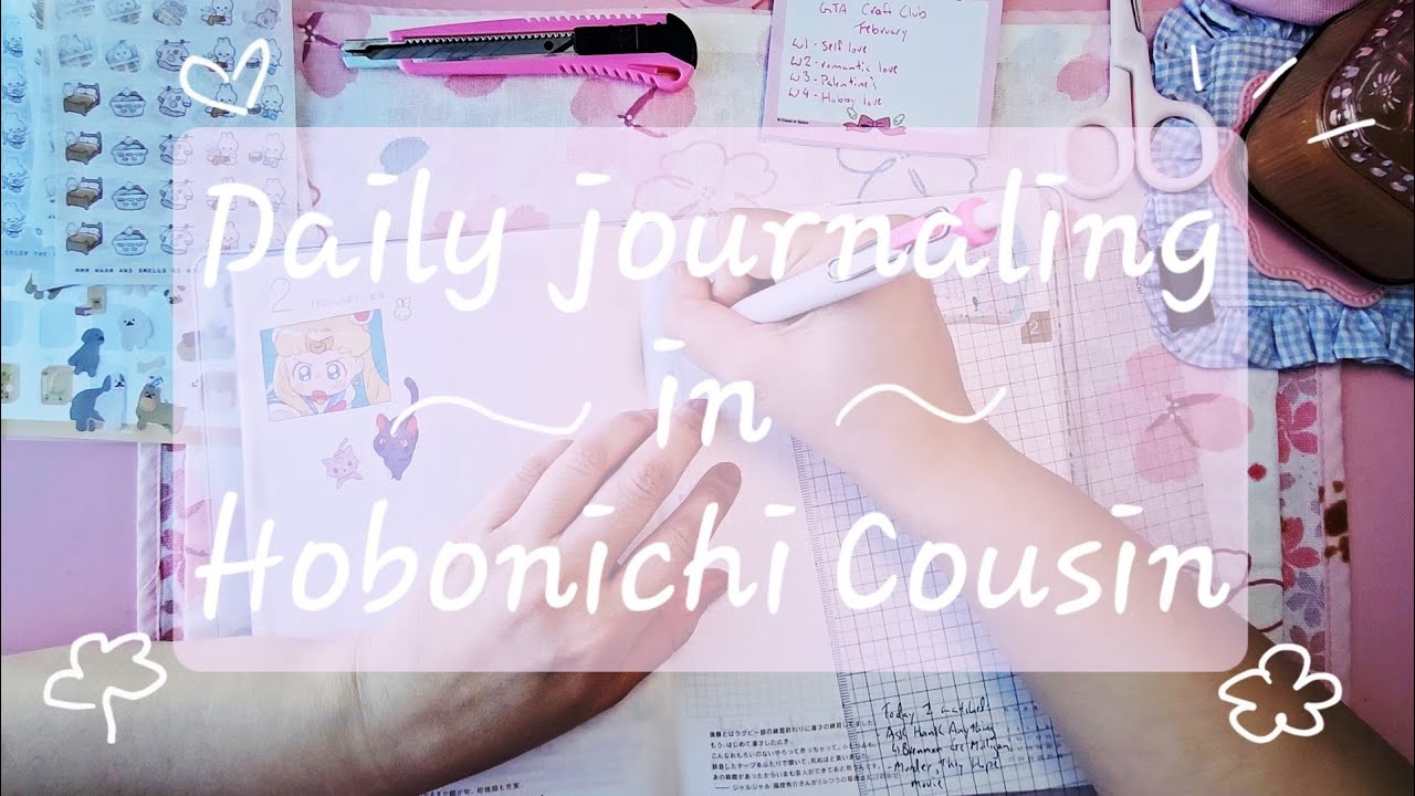 Journal with me | Catch up in my Hobonichi Cousin for February | Cozy chat with lofi beats