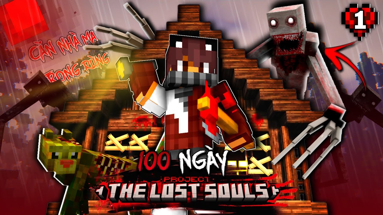 MINECRAFT NHƯNG TÔI PHẢI SỐNG MỘT MÌNH TRONG KHU RỪNG MA ÁM 100 NGÀY CÙNG VỚI THỨ GÌ ĐÓ ? - PHẦN 1